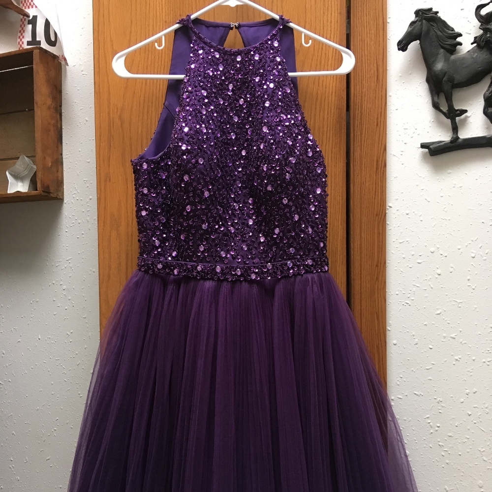 PURPLE HOMECOMING DRESS